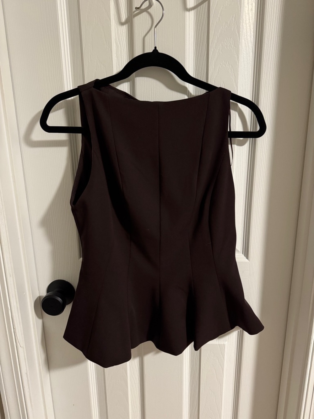 Zara Dark Brown Peplum Camisole
